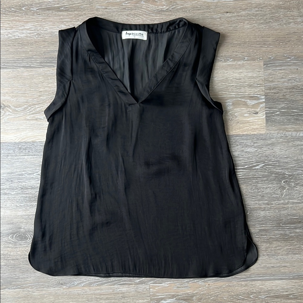 Shop Impressions Size Small Black Sleeveless Top